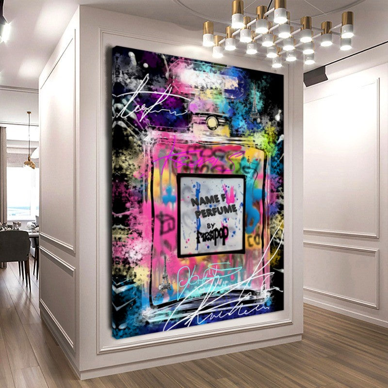 #ChanelArt #PopArt #FashionArt #PerfumeArt #CanvasPrint #ParisianStyle #ModernArt #ColorfulDecor #UniqueGift #WallArt