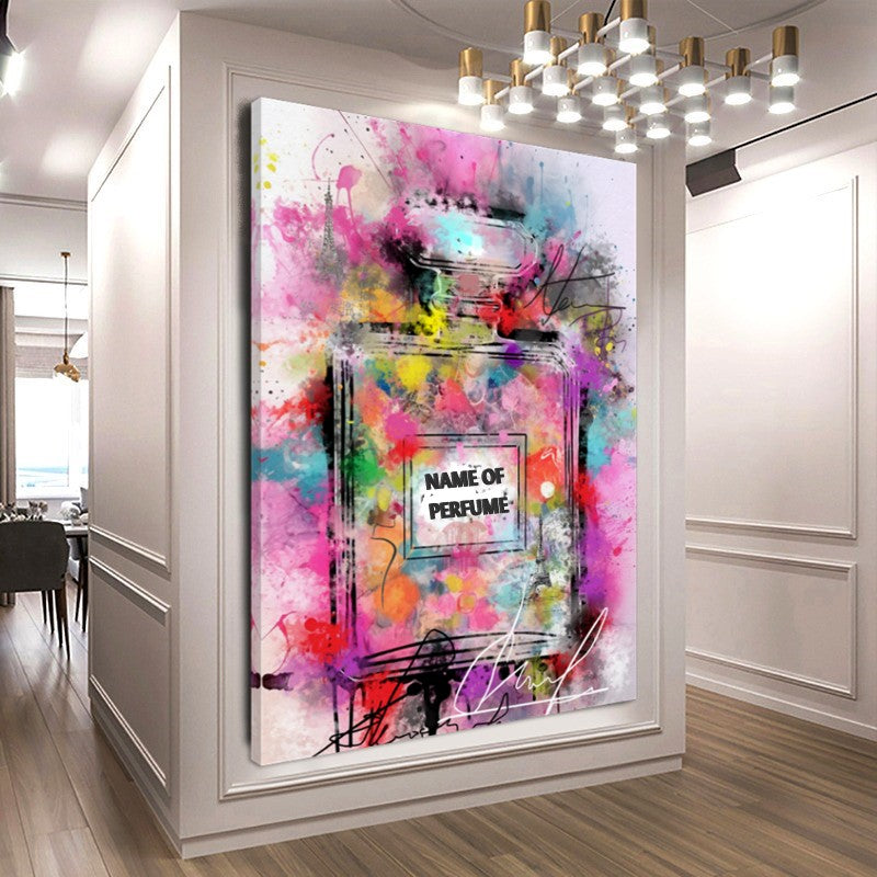 #ChanelArt #PopArt #FashionArt #PerfumeArt #CanvasPrint #ParisianStyle #ModernArt #ColorfulDecor #UniqueGift #WallArt