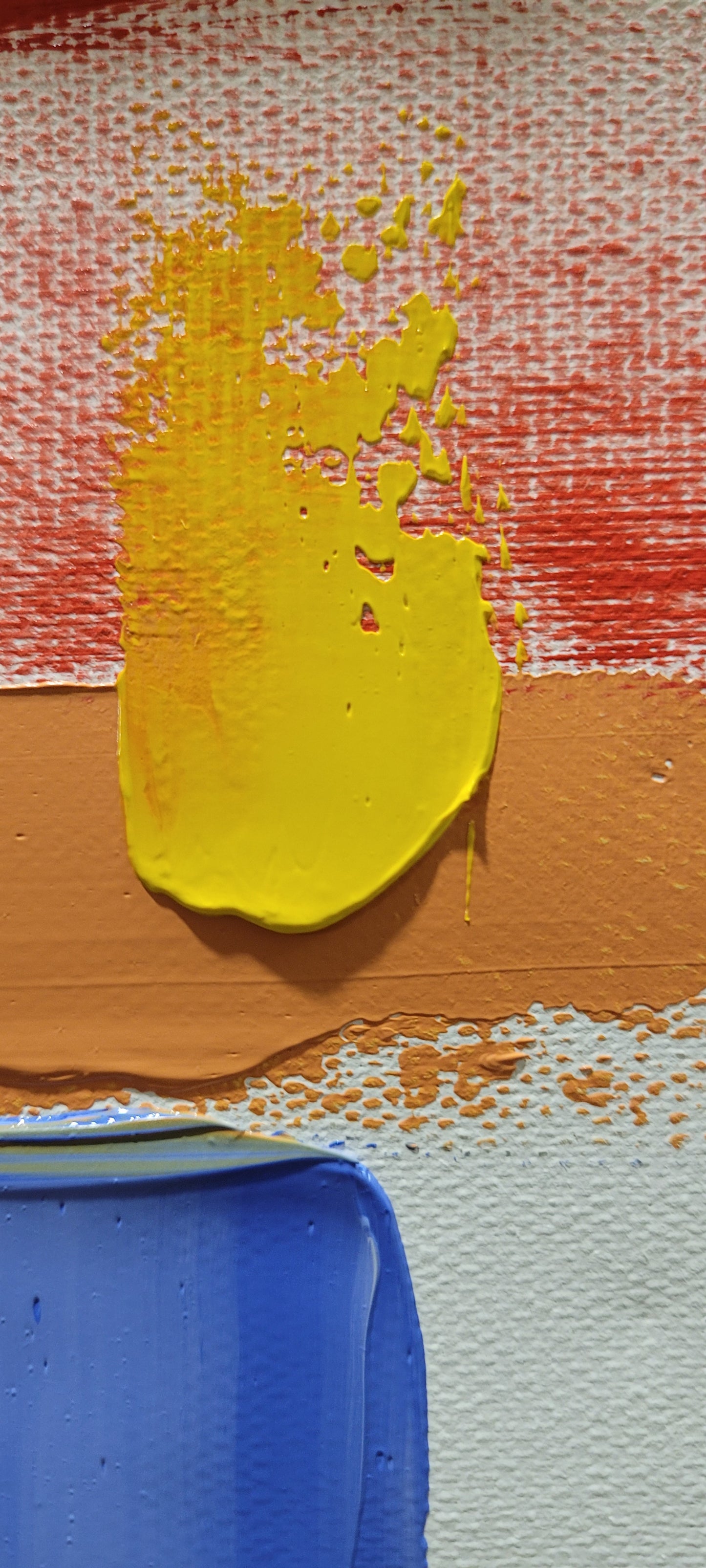 EXTRA LARGE Peinture à l’huile d’empâtement floral sur toile / Pas de cadre