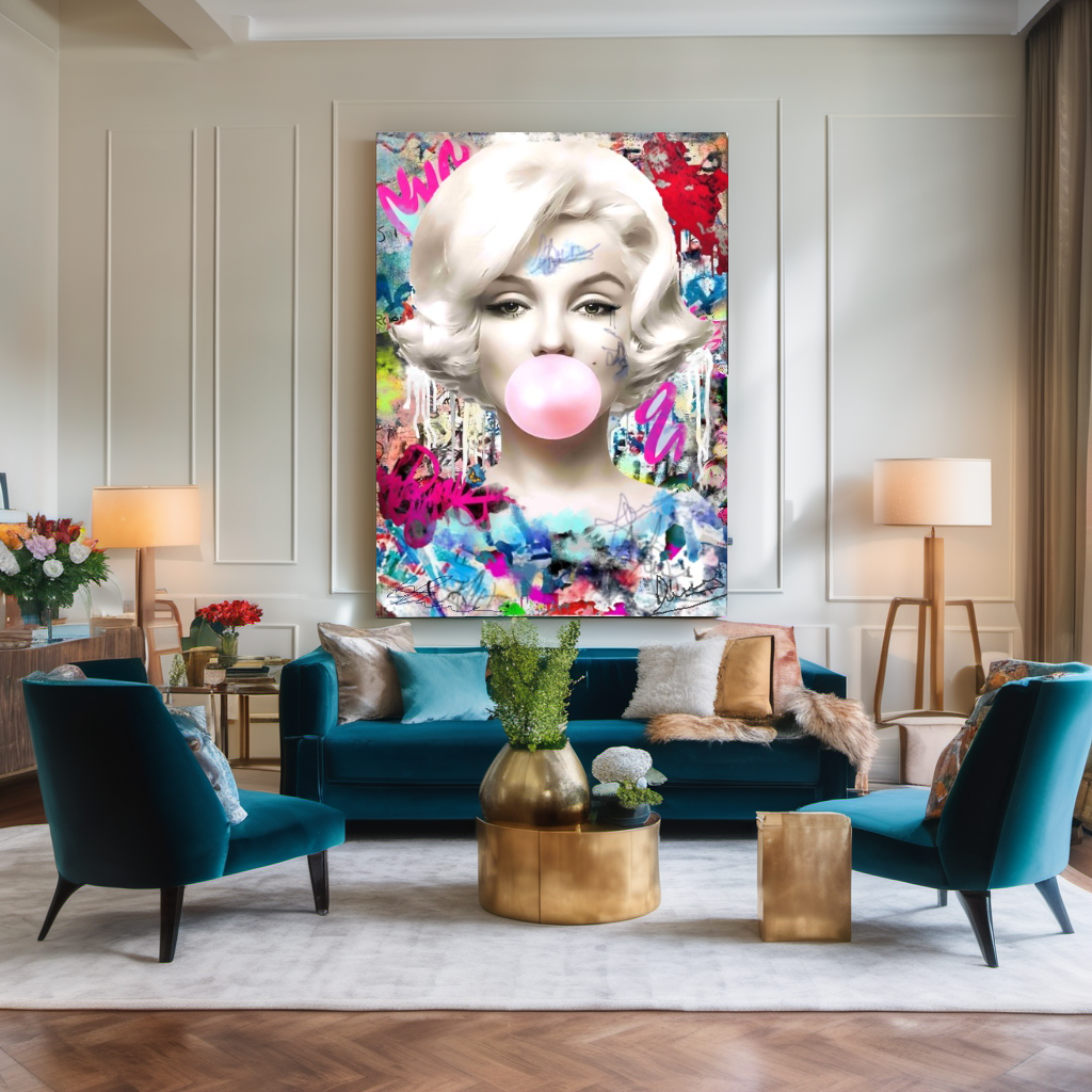 Audrey Hepburn, Marilyn Monroe and Brigitte Bardot, Pencil Art Drawing, Retro Hollywood Art Canvas Print