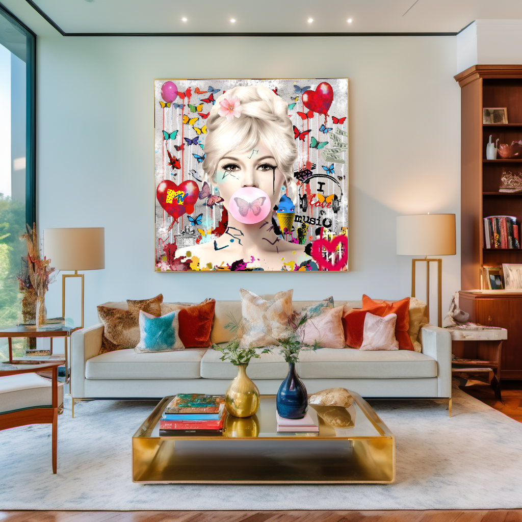 Marilyn Monroe, Audrey Hepburn, Bubble Gum Art, Modern Pop Art Print on Canvas {{ shop_name }}Prints canvas print canvas wall art giclée prints graffiti art print graffiti canvas graffiti canvas art large canvas print large wall art Large Wall Art Decor Living Room Art merilyn monroe art print Merilyn Monroe painting modern abstract art modern art print pop art print print on canvas ready to hang canvas street art on canvas stretched canvas art wall art prints