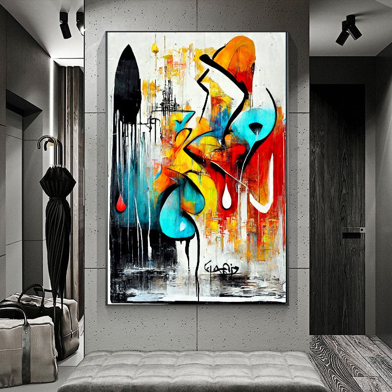 Abstract Colorful Art Print - Modern Vibrant Wall Decor for Home {{ shop_name }}Prints abstract painting abstract print art print boho decor canvas print canvas wall art colorful wall art giclée prints large canvas print large wall art minimalistic art modern canvas art print on canvas ready to hang canvas stretched canvas art vibrant canvas print wall art prints wall decor wall decor for home