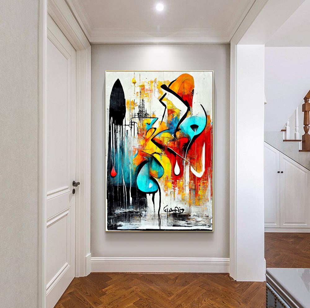 Abstract Colorful Art Print - Modern Vibrant Wall Decor for Home {{ shop_name }}Prints abstract painting abstract print art print boho decor canvas print canvas wall art colorful wall art giclée prints large canvas print large wall art minimalistic art modern canvas art print on canvas ready to hang canvas stretched canvas art vibrant canvas print wall art prints wall decor wall decor for home