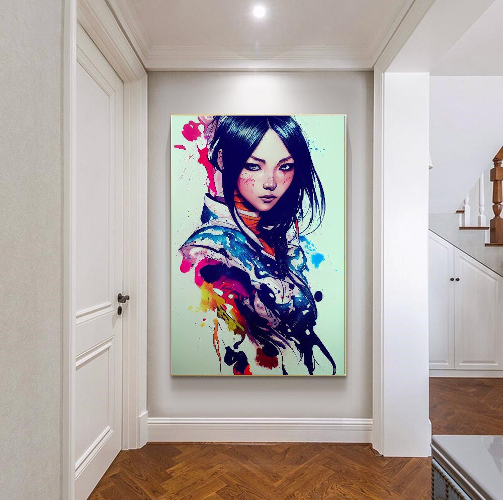 Woman Warrior Art Print - Inspirational Female Strength Decor {{ shop_name }}Prints art print canvas print canvas wall art colorful wall art empowerment art fantasy art female strength feminist art giclée prints heroic inspirational art large canvas print modern canvas art mythological powerful women print on canvas ready to hang canvas stretched canvas art strong woman vibrant canvas print wall art prints wall decor wall decor for home warrior art warrior print woman warrior