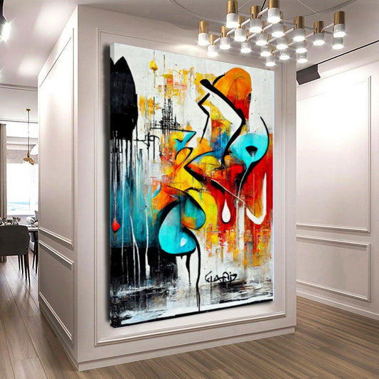 Abstract Colorful Art Print - Modern Vibrant Wall Decor for Home {{ shop_name }}Prints abstract painting abstract print art print boho decor canvas print canvas wall art colorful wall art giclée prints large canvas print large wall art minimalistic art modern canvas art print on canvas ready to hang canvas stretched canvas art vibrant canvas print wall art prints wall decor wall decor for home