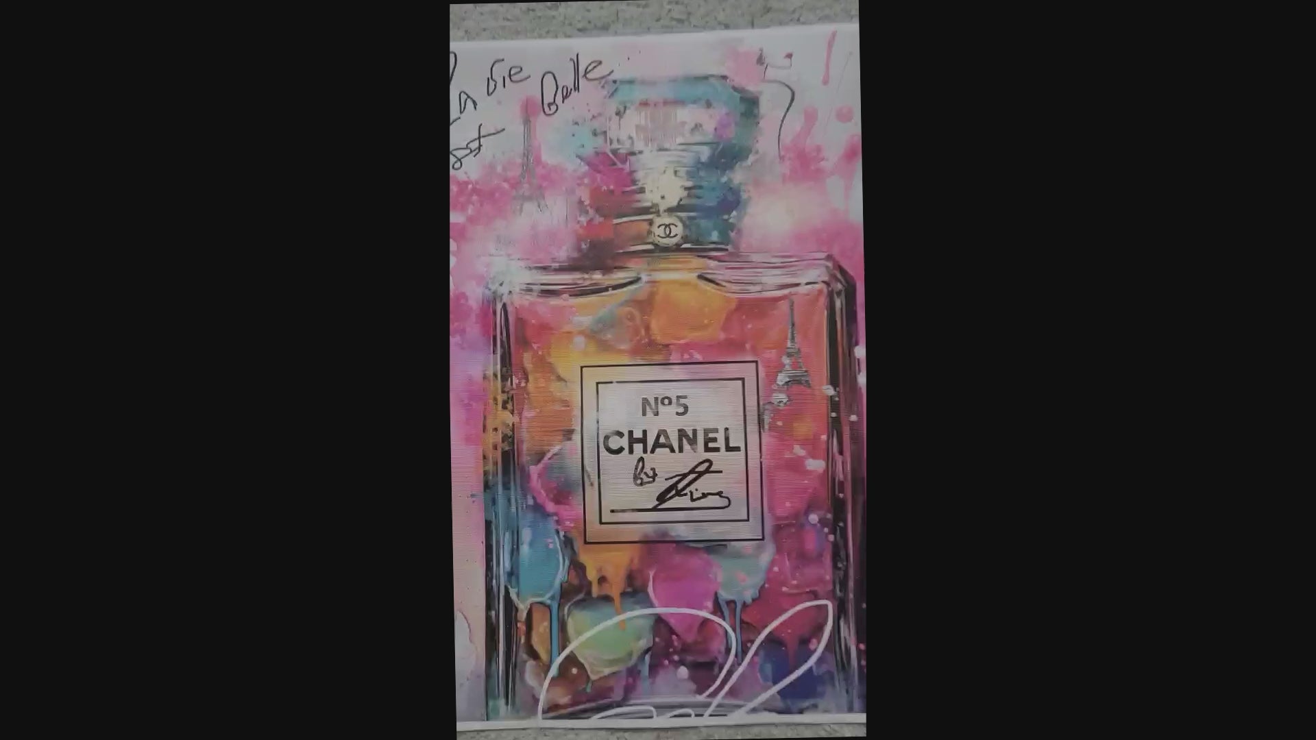 #ChanelArt #PopArt #FashionArt #PerfumeArt #CanvasPrint #ParisianStyle #ModernArt #ColorfulDecor #UniqueGift #WallArt