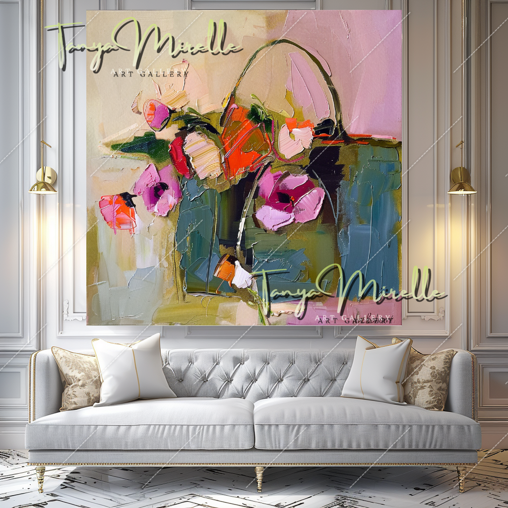 Large Impasto Oil Painting, Bold Abstract Canvas #213