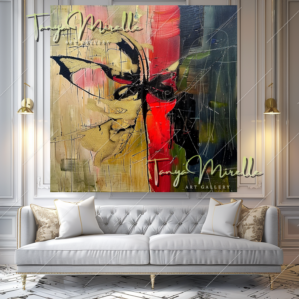 Large Abstract Oil Painting on Canvas, Modern Wall Art #208