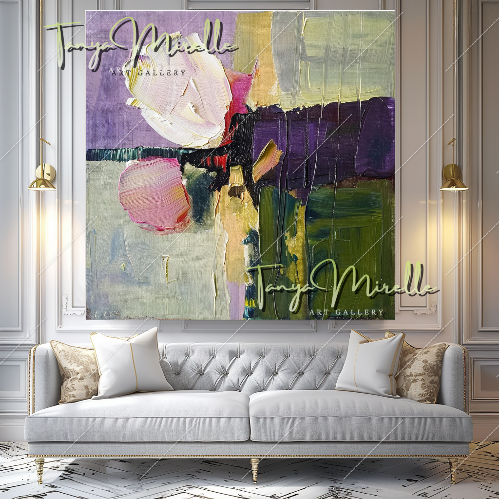 Abstract Contemporary Oil Painting, Large Wall Decor #215