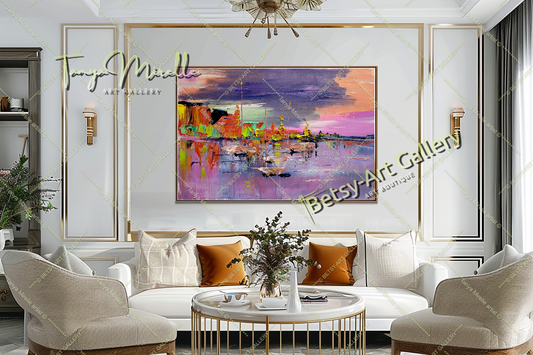 {{ product.title }} canvas artwork by Tanya Mirelle – modern wall decor – original artwork for home, living room, office, or gallery