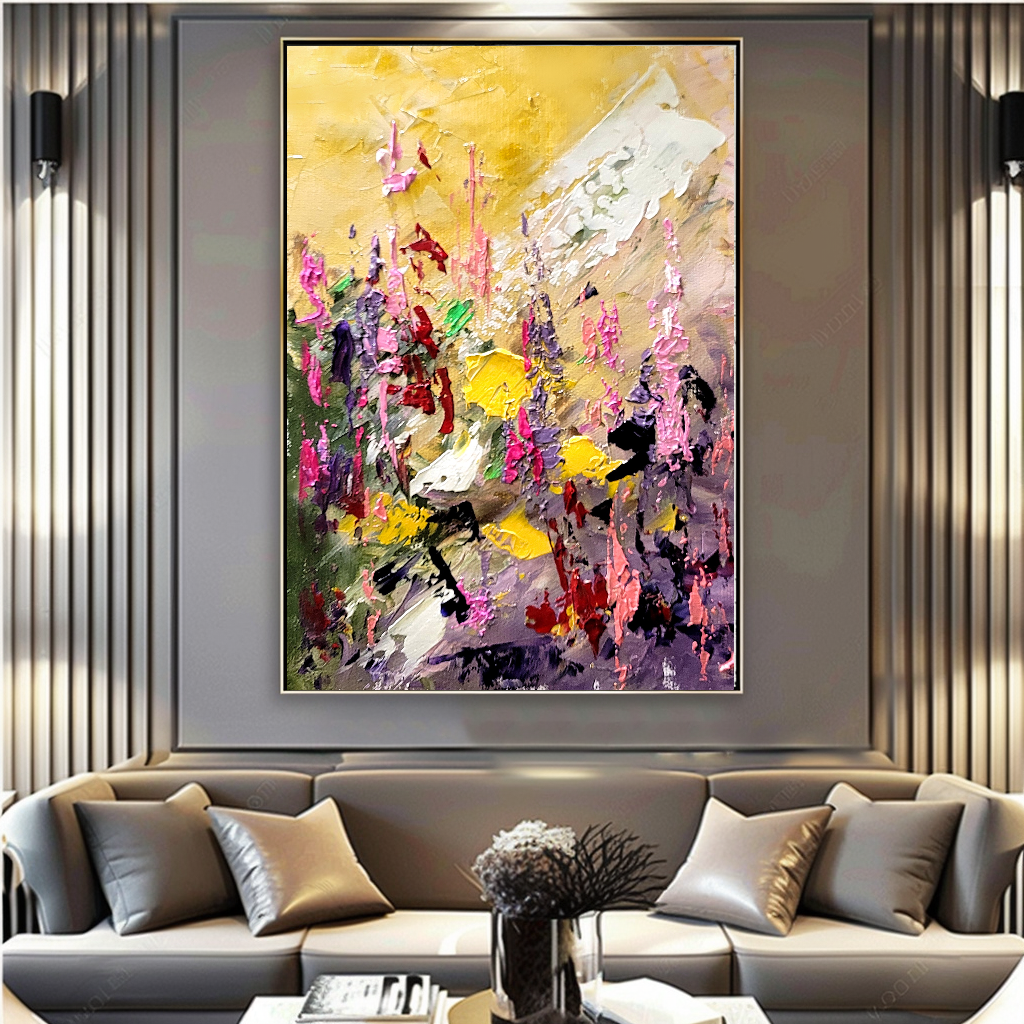 Large Modern Abstract Art for Living room, Impasto Oil Painting on Canvas, Handmade Art for sale