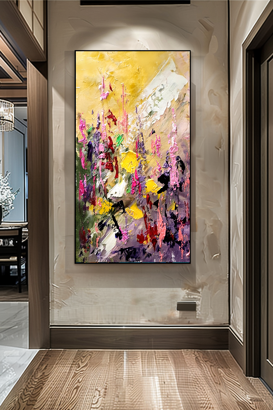 Large Modern Abstract Art for Living room, Impasto Oil Painting on Canvas, Handmade Art for sale