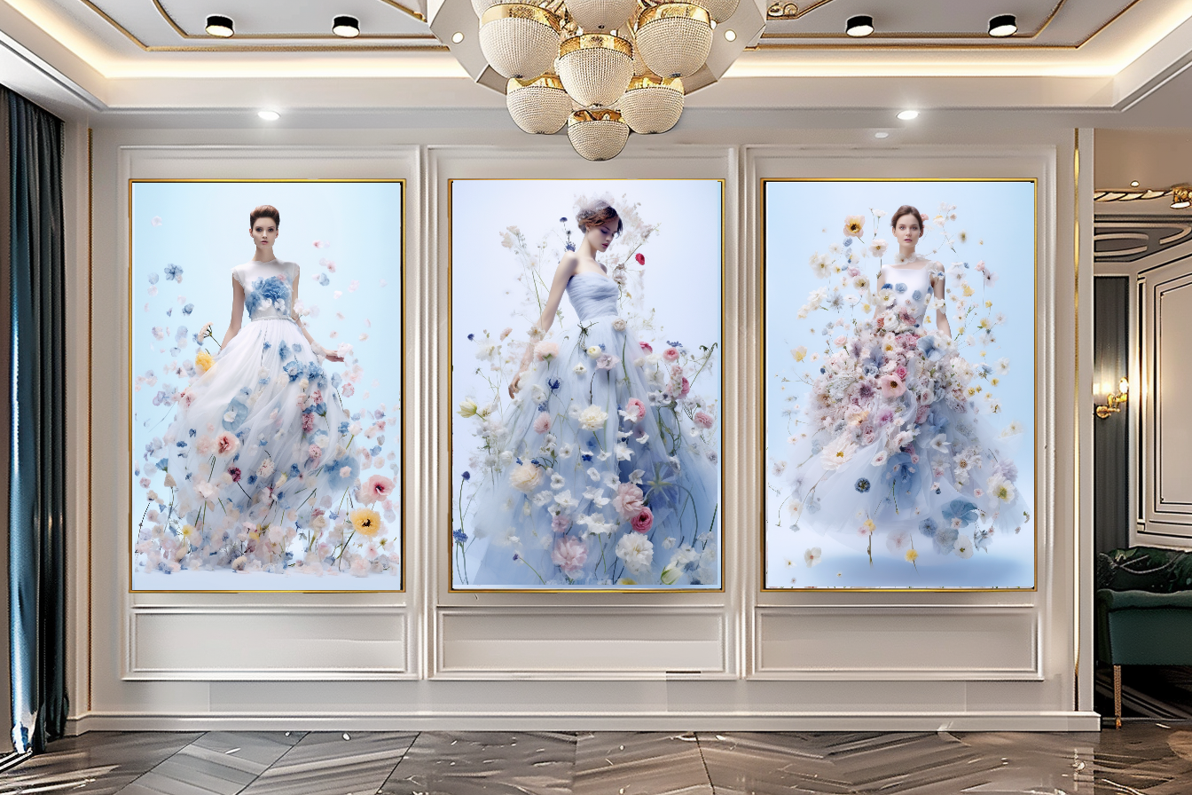 ПРЯМОУГОЛЬНЫЙ Grande toile imprimée étirée / Légendaire Marilyn Monroe en robe rouge / Impression d'art mural moderne