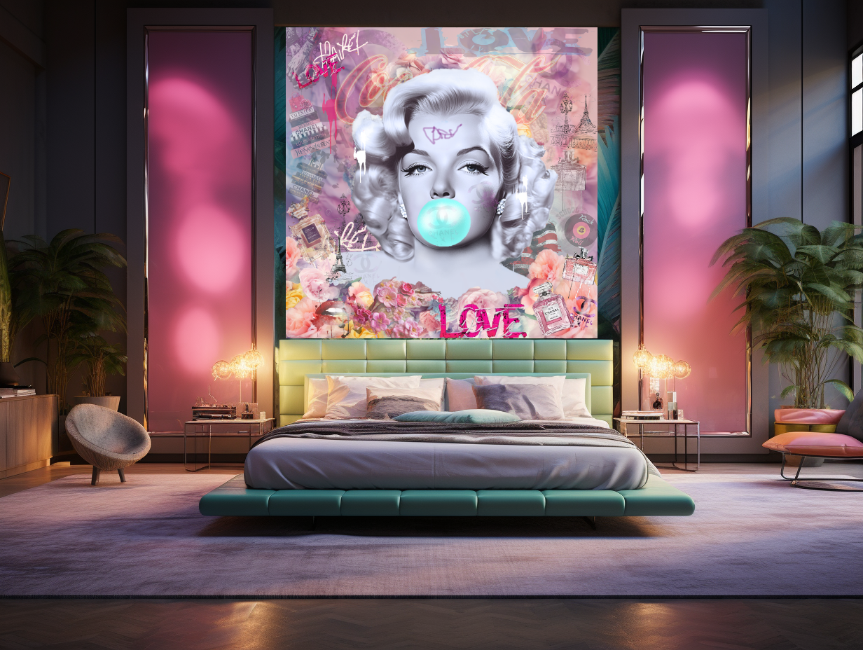 Pink Colors Marilyn Monroe, Bubble Gum Art, Modern Pop Art Print on Canvas {{ shop_name }}Prints canvas print canvas wall art giclée prints graffiti art print graffiti canvas graffiti canvas art large canvas print large wall art Large Wall Art Decor Living Room Art merilyn monroe art print Merilyn Monroe painting modern abstract art modern art print pop art print print on canvas ready to hang canvas street art on canvas stretched canvas art wall art prints