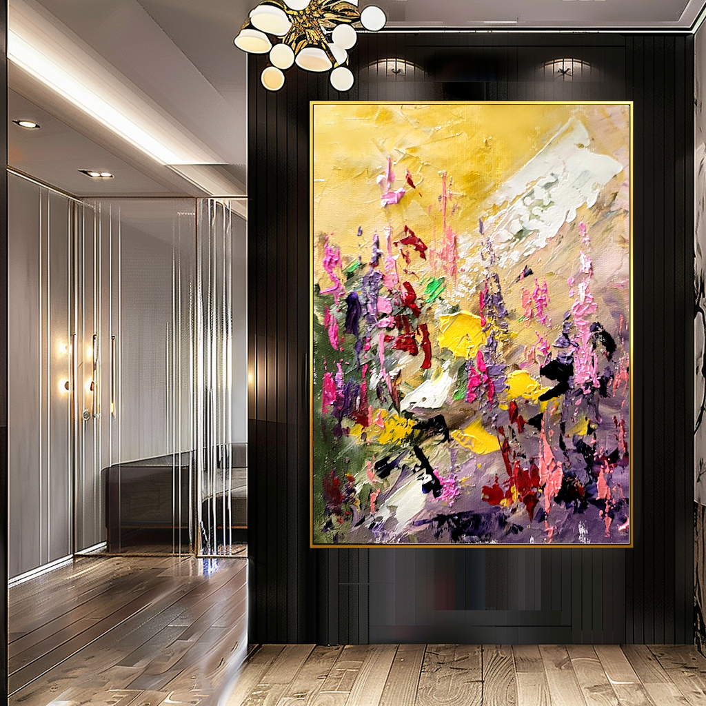 Large Modern Abstract Art for Living room, Impasto Oil Painting on Canvas, Handmade Art for sale
