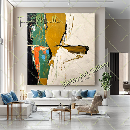 {{ product.title }} canvas artwork by Tanya Mirelle – modern wall decor – original artwork for home, living room, office, or gallery