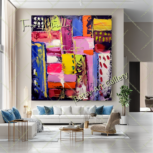 {{ product.title }} canvas artwork by Tanya Mirelle – modern wall decor – original artwork for home, living room, office, or gallery