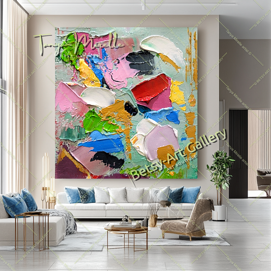 {{ product.title }} canvas artwork by Tanya Mirelle – modern wall decor – original artwork for home, living room, office, or gallery