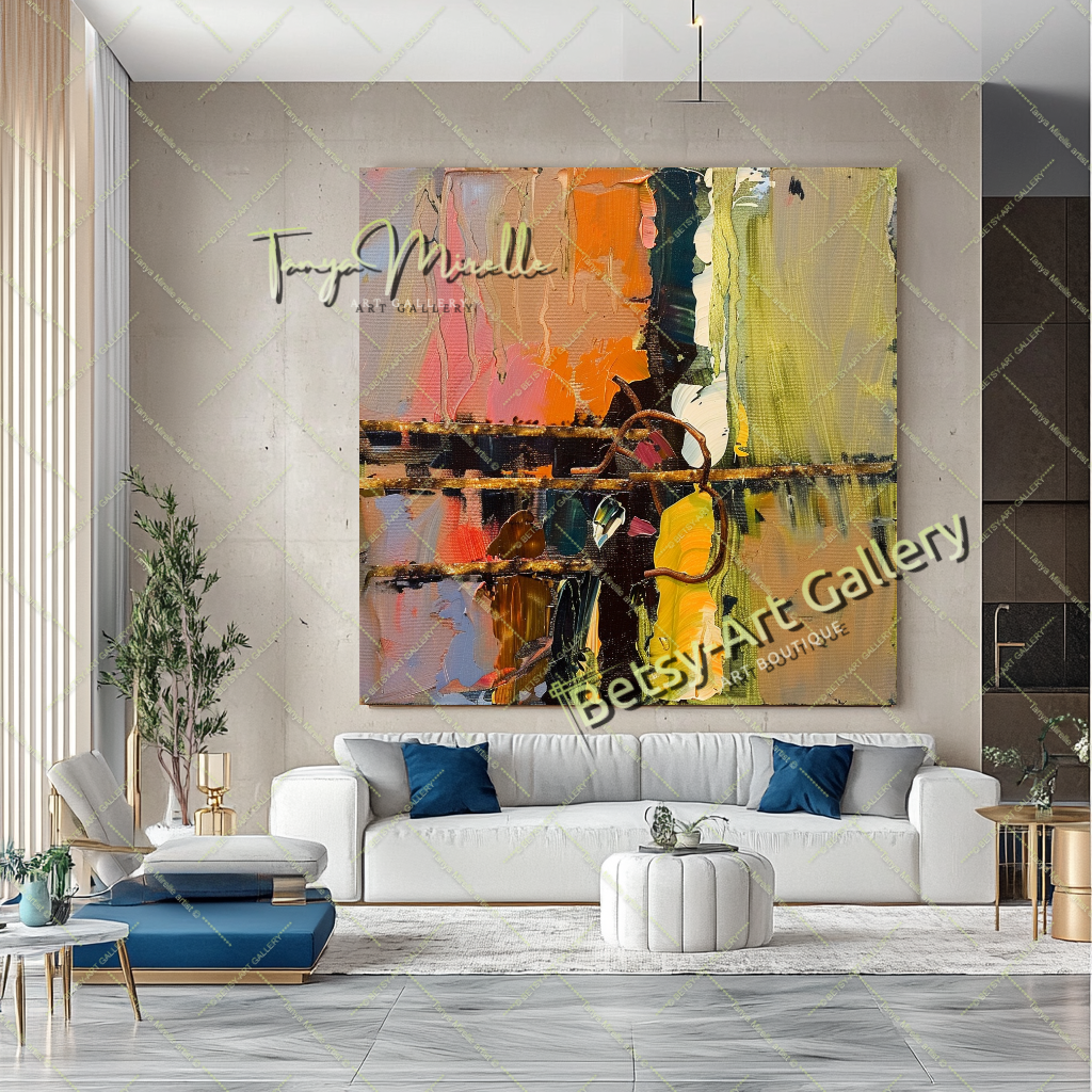 Colorful Abstract Painting – Contemporary Wall Art #136