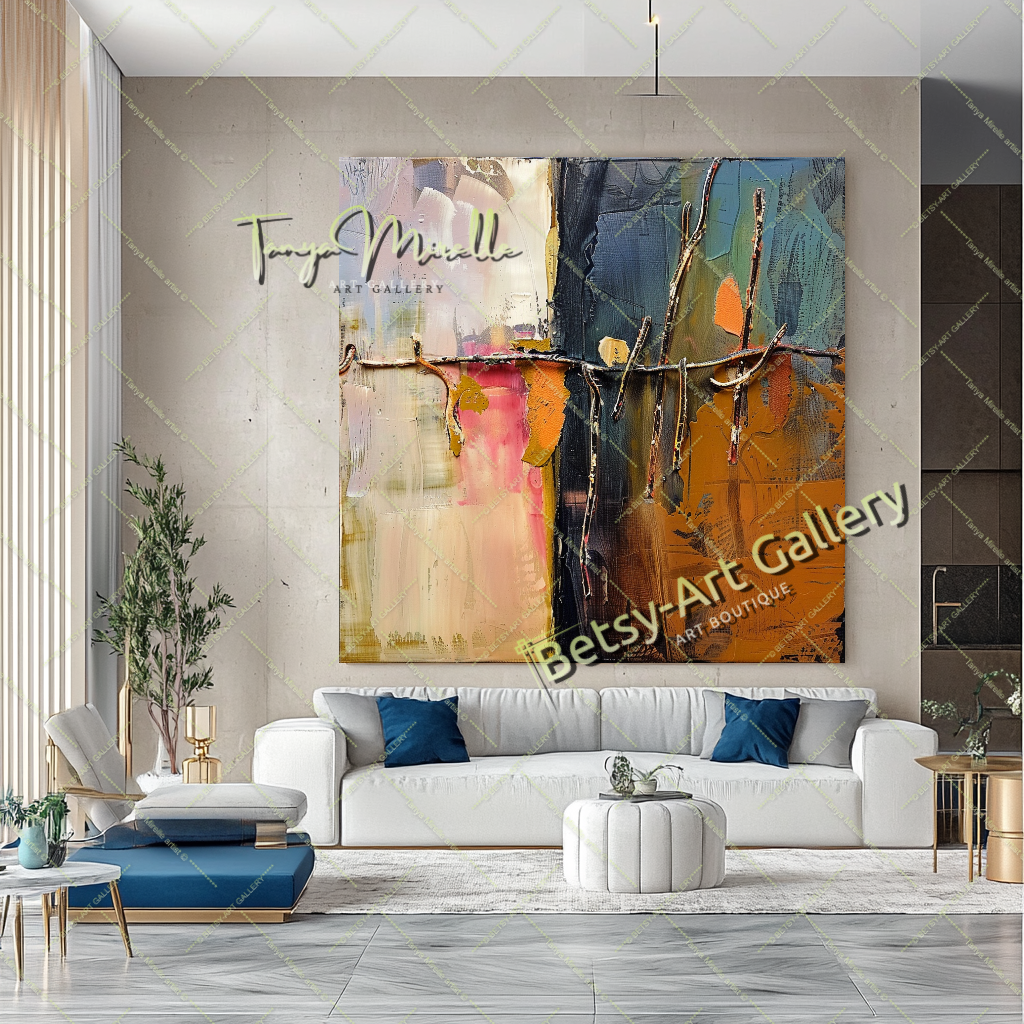 Colorful Abstract Painting – Contemporary Wall Art #136