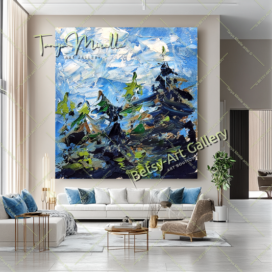 {{ product.title }} canvas artwork by Tanya Mirelle – modern wall decor – original artwork for home, living room, office, or gallery
