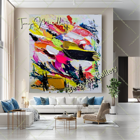 {{ product.title }} canvas artwork by Tanya Mirelle – modern wall decor – original artwork for home, living room, office, or gallery