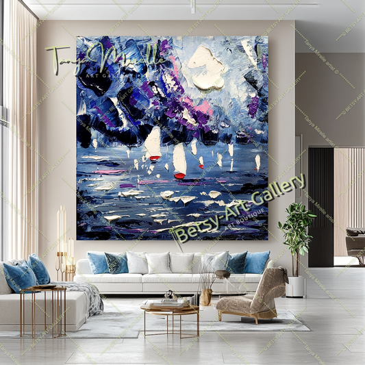 {{ product.title }} canvas artwork by Tanya Mirelle – modern wall decor – original artwork for home, living room, office, or gallery