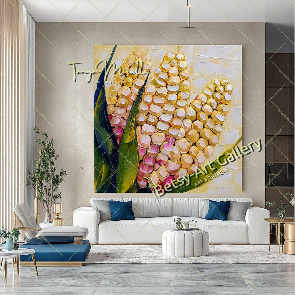 EXTRA LARGE Peinture à l’huile d’empâtement sur toile / Pas de cadre