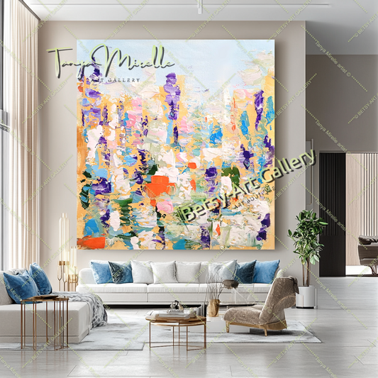 {{ product.title }} canvas artwork by Tanya Mirelle – modern wall decor – original artwork for home, living room, office, or gallery