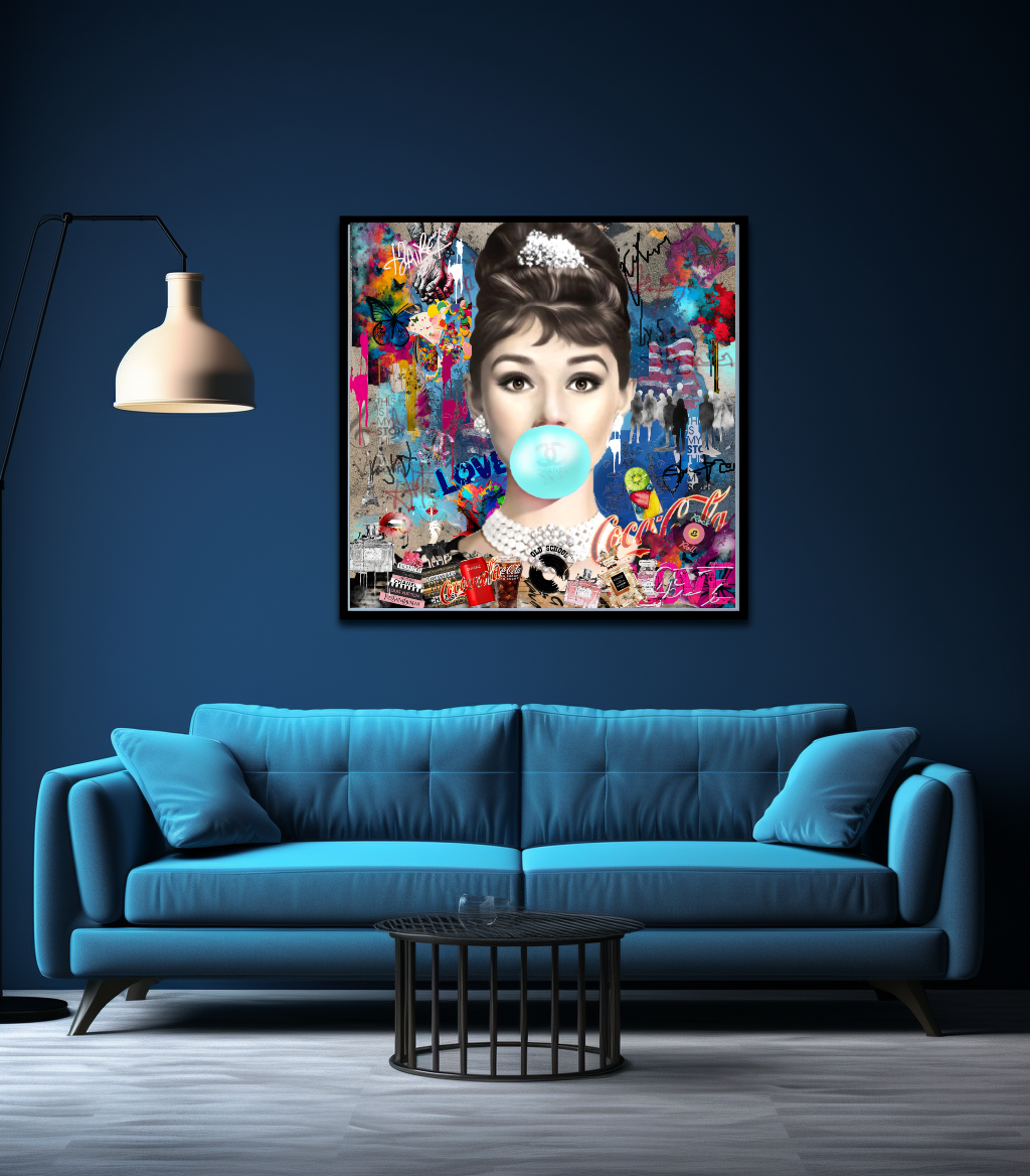 Marilyn Monroe, Audrey Hpburn, Bubble Gum Art, Modern Pop Art Print on Canvas {{ shop_name }}Prints canvas print canvas wall art giclée prints graffiti art print graffiti canvas graffiti canvas art large canvas print large wall art Large Wall Art Decor Living Room Art merilyn monroe art print Merilyn Monroe painting modern abstract art modern art print pop art print print on canvas ready to hang canvas street art on canvas stretched canvas art wall art prints