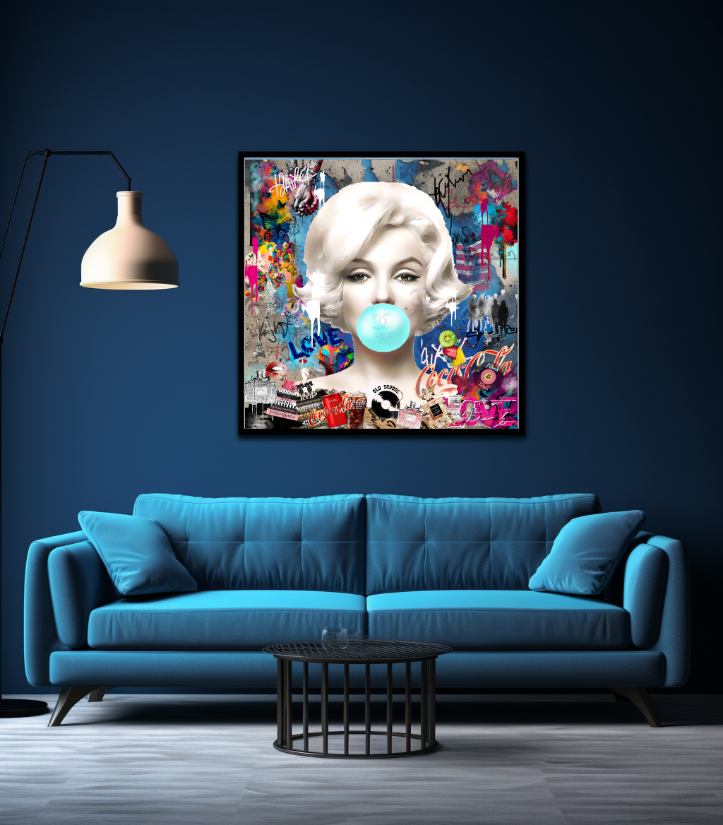 Marilyn Monroe, Audrey Hpburn, Bubble Gum Art, Modern Pop Art Print on Canvas {{ shop_name }}Prints canvas print canvas wall art giclée prints graffiti art print graffiti canvas graffiti canvas art large canvas print large wall art Large Wall Art Decor Living Room Art merilyn monroe art print Merilyn Monroe painting modern abstract art modern art print pop art print print on canvas ready to hang canvas street art on canvas stretched canvas art wall art prints