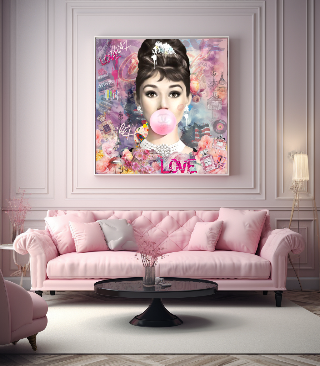 Audrey Hpburn, Marilyn Monroe, Bubble Gum Art, Modern Pop Art Print on Canvas {{ shop_name }}Prints canvas print canvas wall art giclée prints graffiti art print graffiti canvas graffiti canvas art large canvas print large wall art Large Wall Art Decor Living Room Art merilyn monroe art print Merilyn Monroe painting modern abstract art modern art print pop art print print on canvas ready to hang canvas street art on canvas stretched canvas art wall art prints