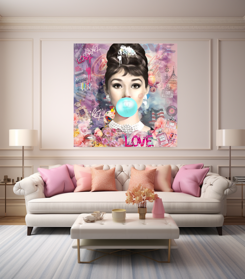 Audrey Hpburn, Marilyn Monroe, Bubble Gum Art, Modern Pop Art Print on Canvas {{ shop_name }}Prints canvas print canvas wall art giclée prints graffiti art print graffiti canvas graffiti canvas art large canvas print large wall art Large Wall Art Decor Living Room Art merilyn monroe art print Merilyn Monroe painting modern abstract art modern art print pop art print print on canvas ready to hang canvas street art on canvas stretched canvas art wall art prints