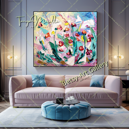 {{ product.title }} canvas artwork by Tanya Mirelle – modern wall decor – original artwork for home, living room, office, or gallery