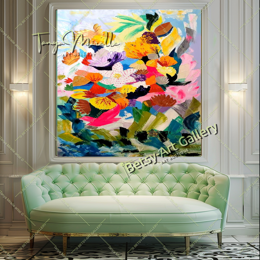 {{ product.title }} canvas artwork by Tanya Mirelle – modern wall decor – original artwork for home, living room, office, or gallery