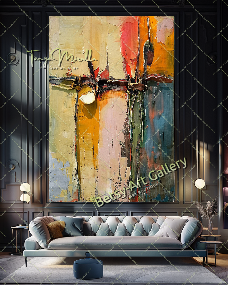 Colorful Abstract Painting – Contemporary Wall Art #136