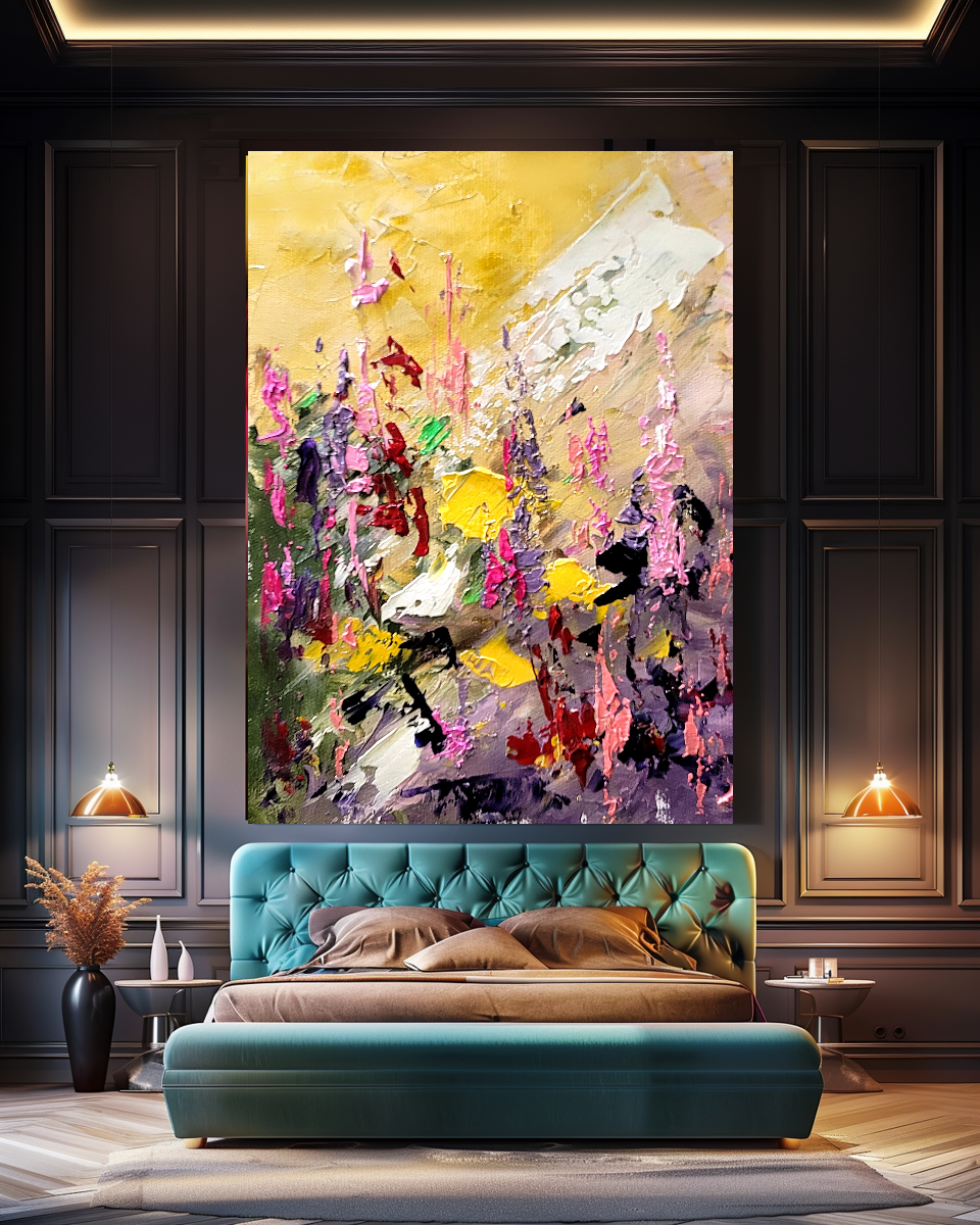 Large Modern Abstract Art for Living room, Impasto Oil Painting on Canvas, Handmade Art for sale