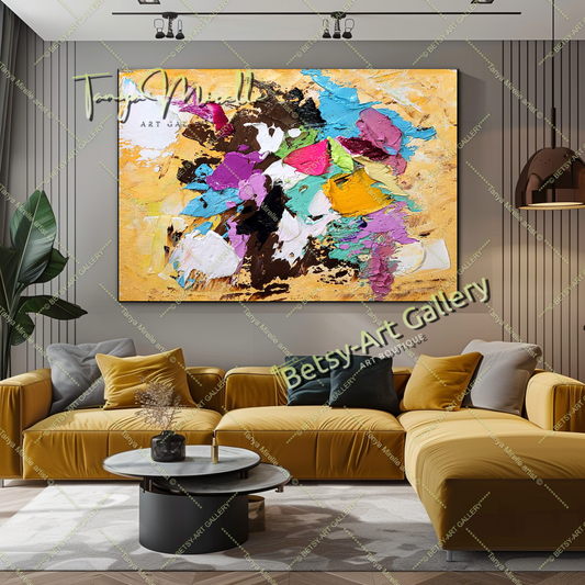 {{ product.title }} canvas artwork by Tanya Mirelle – modern wall decor – original artwork for home, living room, office, or gallery