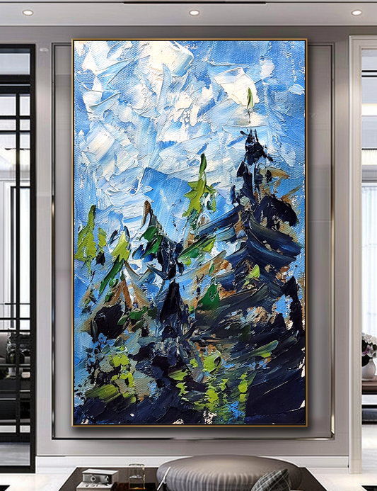 {{ product.title }} canvas artwork by Tanya Mirelle – modern wall decor – original artwork for home, living room, office, or gallery