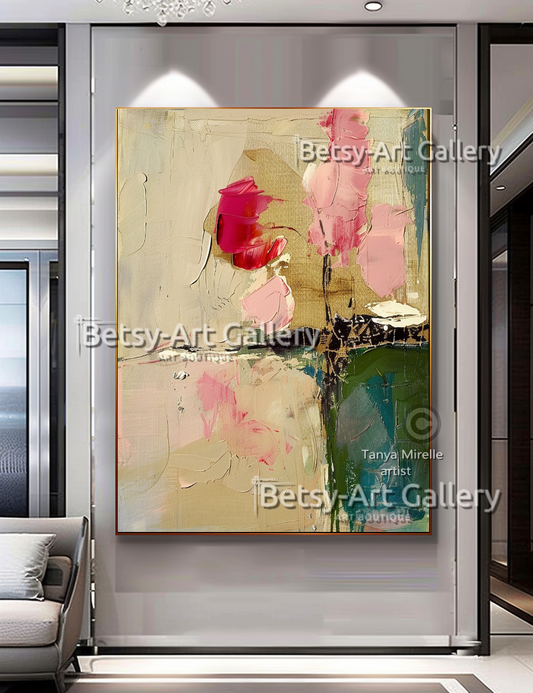 EXTRA LARGE Peinture à l’huile d’empâtement sur toile / Pas de cadre