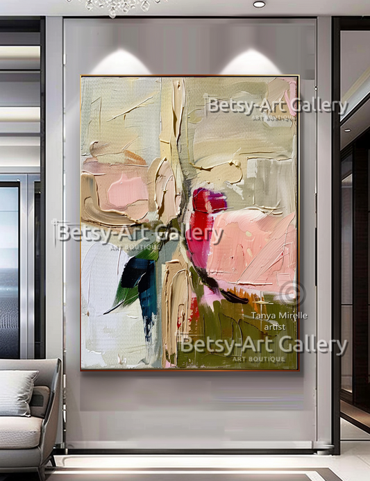 EXTRA LARGE Peinture à l’huile d’empâtement sur toile / Pas de cadre