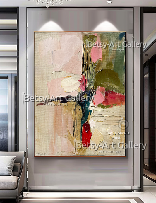 EXTRA LARGE Peinture à l’huile d’empâtement sur toile / Pas de cadre