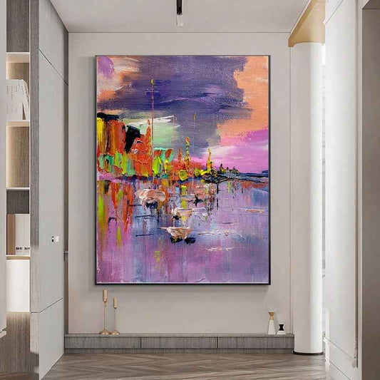 {{ product.title }} canvas artwork by Tanya Mirelle – modern wall decor – original artwork for home, living room, office, or gallery