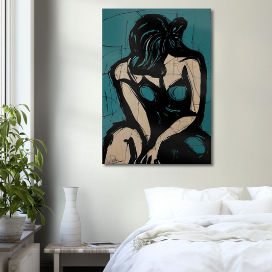 {{ product.title }} canvas artwork by Tanya Mirelle – modern wall decor – original artwork for home, living room, office, or gallery