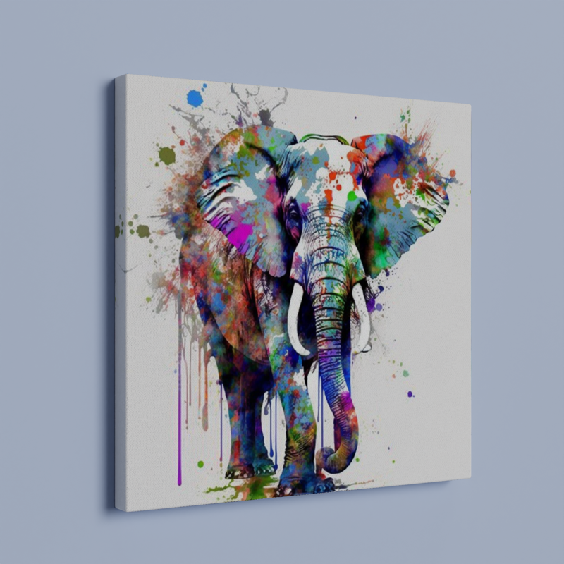 Colorful Abstract Elephant - Modern Wildlife Canvas Print {{ shop_name }}Prints Abstract Elephant animal painting animal pictures canvas print canvas wall art colorful wall art Elephant Art elephant painting elephant pop art giclée prints graffiti art print graffiti canvas graffiti canvas art graffiti elephant art graffiti elephant print large canvas print modern art print print on canvas ready to hang canvas stretched canvas art wall art prints