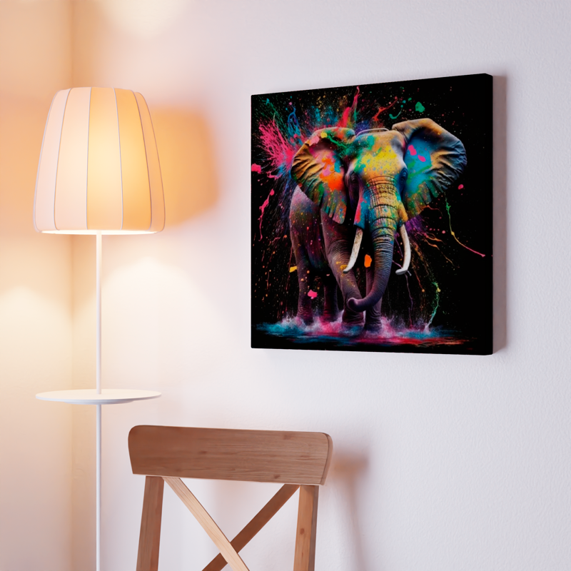 Colorful Abstract Elephant Wall Art – Modern Wildlife Canvas Print {{ shop_name }}Prints Abstract Elephant animal painting animal pictures canvas print canvas wall art colorful wall art Elephant Art elephant painting elephant pop art giclée prints graffiti art print graffiti canvas graffiti canvas art graffiti elephant art graffiti elephant print large canvas print modern art print pop art print print on canvas ready to hang canvas street art on canvas stretched canvas art wall art prints