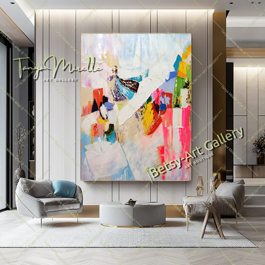 Where to Buy Large, Vibrant Abstract Paintings for Contemporary Interiors - BETSY-ART GALLERY