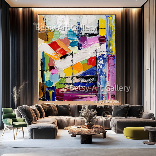 Bring Your Walls to Life with Textured 3D Abstract Paintings