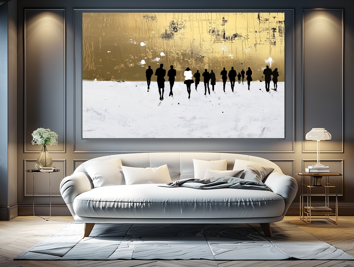 Gold Painting - BETSY-ART GALLERY