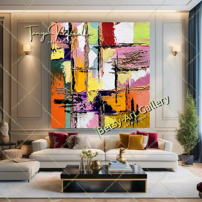 {{ product.title }} canvas artwork by Tanya Mirelle – modern wall decor – original artwork for home, living room, office, or gallery